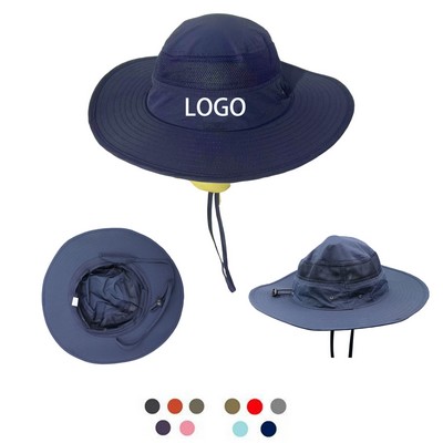 Wide Brim UV Protection Sun Bucket Hat